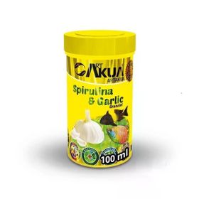 ArtAkua Spirulina Garlic Sarımsaklı Özel 250 ml Balık Yemi