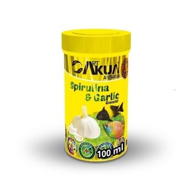 ArtAkua Spirulina Garlic Sarımsaklı Özel 250 ml Balık Yemi