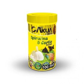 ArtAkua Spirulina Garlic Sarımsaklı Özel 250 ml Balık Yemi