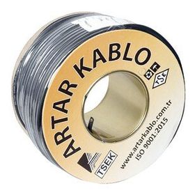 Artar 200 m 0.20 mm Kesit 1 Canlı 1 Şase 40 No Kablo Blendajlı Mikrofon Kablosu