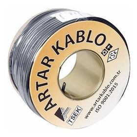 Artar 200 m 0.20 mm Kesit 1 Canlı 1 Şase 40 No Kablo Blendajlı Mikrofon Kablosu