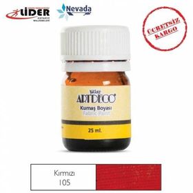 Artdeco 010A 105 Kırmızı 25 ml Kumaş Boyası