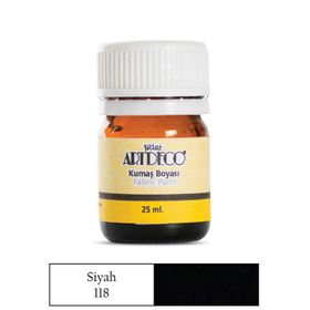 Artdeco 010A 118 Siyah 25 ml Kumaş Boyası