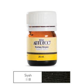 Artdeco 010A 118 Siyah 25 ml Kumaş Boyası
