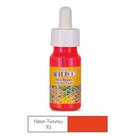 Artdeco 016B 92 Neon Turuncu 30 ml Ebru Boyası