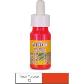Artdeco 016B 92 Neon Turuncu 30 ml Ebru Boyası
