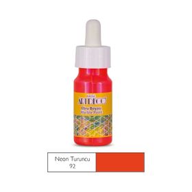 Artdeco 016B 92 Neon Turuncu 30 ml Ebru Boyası