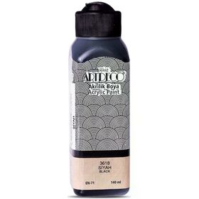 Artdeco 070R-3618 140 ml Siyah Akrilik Boya