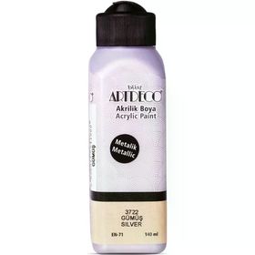 Artdeco 071R-3722 140 ml Metalik Gümüş Akrilik Boya