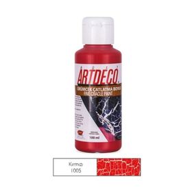 Artdeco 1005 100 ml Kırmızı Örümcek Çatlatma Boyası