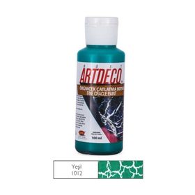Artdeco 1012 100 ml Yeşil Örümcek Çatlatma Boyası