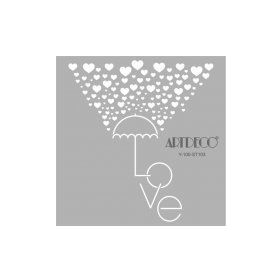 Artdeco 103 Aşk 30x30 cmŞemsiyesi Stencil Boyama Şablonu