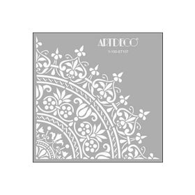 Artdeco 107 Damask Desen 30x30 cm Stencil Boyama Şablonu