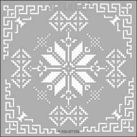 Artdeco 109 Etamin-1 30x30 cm Stencil Boyama Şablonu