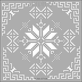 Artdeco 109 Etamin-1 30x30 cm Stencil Boyama Şablonu