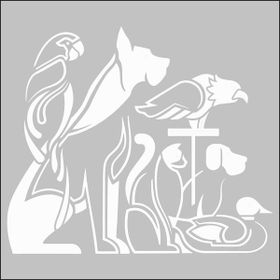 Artdeco 112 Hayvanlar Alemi-1 30x30 cm Stencil Boyama Şablonu