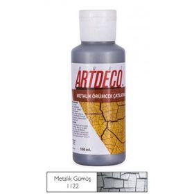 Artdeco 1122 100 ml Mat Gümüş Örümcek Çatlatma Boyası