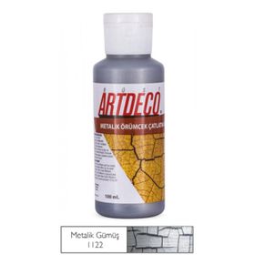 Artdeco 1122 100 ml Mat Gümüş Örümcek Çatlatma Boyası