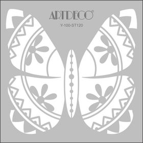 Artdeco 120 Kelebek 30x30 cm Stencil Boyama Şablonu
