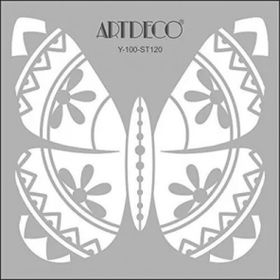 Artdeco 120 Kelebek 30x30 cm Stencil Boyama Şablonu