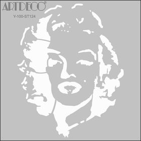 Artdeco 124 Marilyn Monroe 30x30 cm Stencil Boyama Şablonu