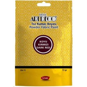 Artdeco 13 gr Koyu Kırmızı 1107 Toz Kumaş Boyası