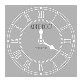 Artdeco 131 Saat Stencil 30x30 cm Boyama Şablonu