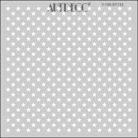 Artdeco 133 Yıldızlar 30x30 cm Stencil Şablon