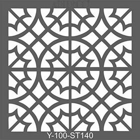Artdeco 140 Fas Bordür-2 30x30 cm Stencil Şablon