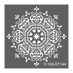 Artdeco 144 Damask 30x30 cm Stencil Şablon