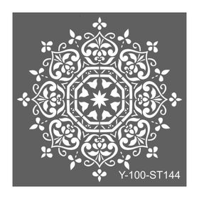 Artdeco 144 Damask 30x30 cm Stencil Şablon