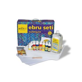 Artdeco 15 Parça 8 Renk Çantalı Ebru Başlangıç Seti