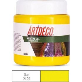 Artdeco 2102 Su Bazlı Transparan Şeffaf Sarı Kristal Jel