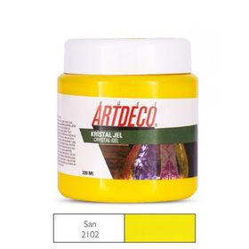 Artdeco 2102 Su Bazlı Transparan Şeffaf Sarı Kristal Jel