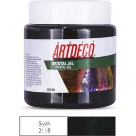 Artdeco 2118 Su Bazlı Transparan Şeffaf Siyah Kristal Jel