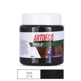 Artdeco 2118 Su Bazlı Transparan Şeffaf Siyah Kristal Jel