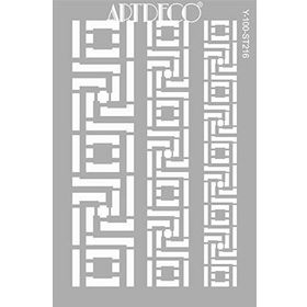 Artdeco 216 Bordür 20x30 cm Stencil Boyama Şablonu