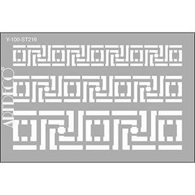 Artdeco 216 Bordür 20x30 cm Stencil Boyama Şablonu