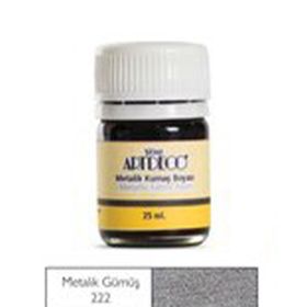 Artdeco 222A Extra Gümüş Metalik Kumaş Boyası