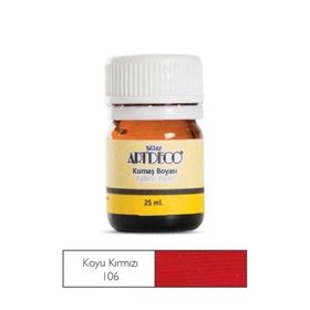 Artdeco 25 ml Koyu Kırmızı 106 Kumaş Boyası