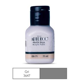 Artdeco 25ml Gri Akrilik Boya