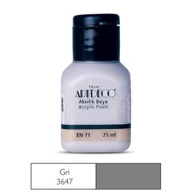 Artdeco 25ml Gri Akrilik Boya