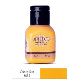 Artdeco 25ml Güneş Sarı Akrilik Boya