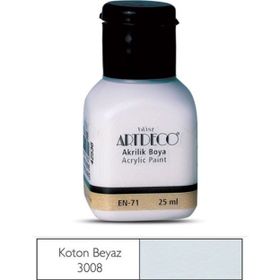 Artdeco 25ml Koton Beyaz Akrilik Boya