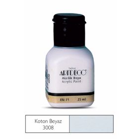 Artdeco 25ml Koton Beyaz Akrilik Boya
