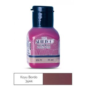 Artdeco 25ml Koyu Bordo Akrilik Boya