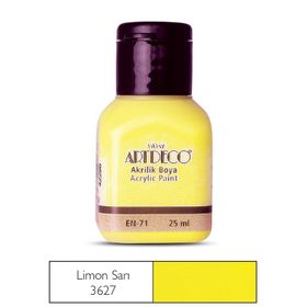 Artdeco 25ml Limon Sarı Akrilik Boya