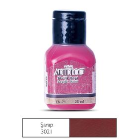Artdeco 25ml Şarap Akrilik Boya