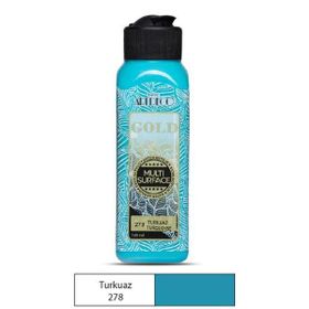 Artdeco 278 Turkuaz 140 ml Gold Multi Surface Su Bazlı Akrilik Boya