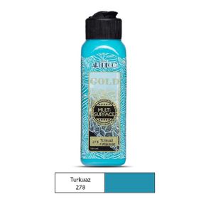 Artdeco 278 Turkuaz 140 ml Gold Multi Surface Su Bazlı Akrilik Boya